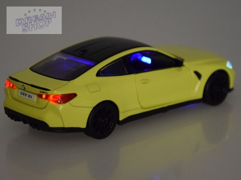 Auto metalowe model BMW M4 skala 1:32 dźwięki światła ZA4617