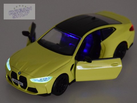 Auto metalowe model BMW M4 skala 1:32 dźwięki światła ZA4617