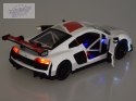 Auto metalowe model sportowe Audi R8 LMS skala 1:32 dźwięki światła ZA4609