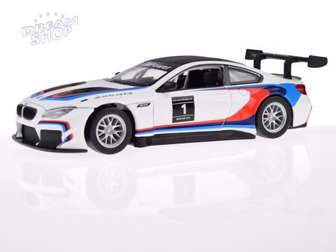Auto metalowe model sportowe BMW M6 GT3 skala 1:32 światło dźwięk ZA4613 Auto metalowe model sportowe BMW M6 GT3 skala 1:32 światło dźwięk ZA4613