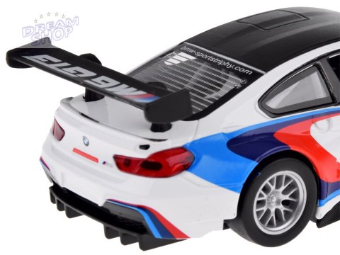 Auto metalowe model sportowe BMW M6 GT3 skala 1:32 światło dźwięk ZA4613 Auto metalowe model sportowe BMW M6 GT3 skala 1:32 światło dźwięk ZA4613