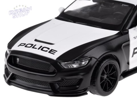 Auto metalowe policja Ford Shelby GT350 skala 1:32 światła koguty ZA4610 Auto metalowe policja Ford Shelby GT350 skala 1:32 światła koguty ZA4610