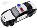 Auto metalowe policja Ford Shelby GT350 skala 1:32 światła koguty ZA4610