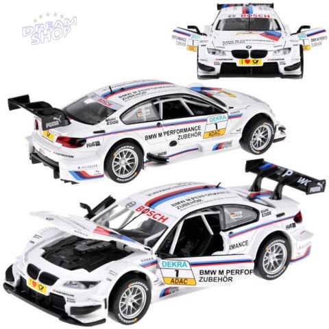 Auto metalowe sportowy model BMW M3 DTM skala 1:32 dźwięki światła ZA4608 Auto metalowe sportowy model BMW M3 DTM skala 1:32 dźwięki światła ZA4608