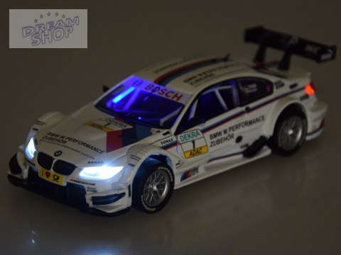 Auto metalowe sportowy model BMW M3 DTM skala 1:32 dźwięki światła ZA4608 Auto metalowe sportowy model BMW M3 DTM skala 1:32 dźwięki światła ZA4608