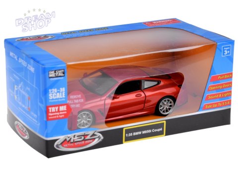 Metalowe auto model 1:35 BMW M850i Coupe światło dźwięk ZA4612 Metalowe auto model 1:35 BMW M850i Coupe światło dźwięk ZA4612