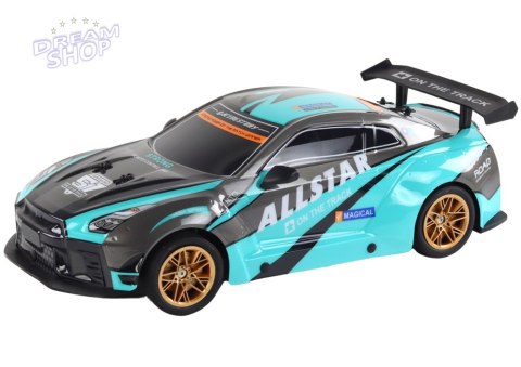 Duże Auto Sportowe Zdalnie Sterowane 1:10 Turkusowo- Czarne Duże Auto Sportowe Zdalnie Sterowane 1:10 Turkusowo- Czarne
