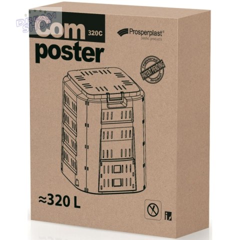 KOMPOSTOWNIK OGRODOWY COMPOGREEN 320L PROSPERPLAST KOMPOSTOWNIK OGRODOWY COMPOGREEN 320L PROSPERPLAST