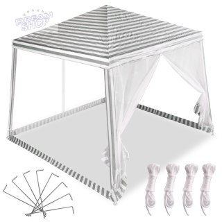 Namiot pawilon ogrodowy imprezowy handlowy altana biały 2,4X2,4m