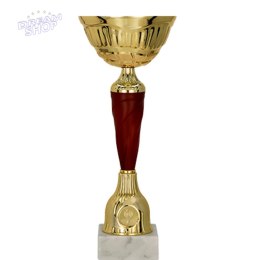 Puchar metalowy złoto-burgundowy