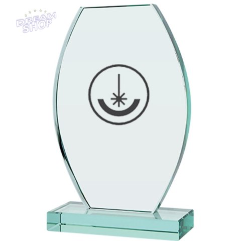 Trofeum szklane grawerowane z etui