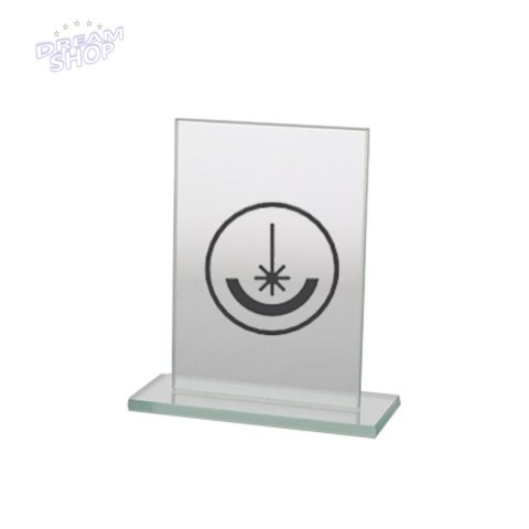 Trofeum szklane grawerowane