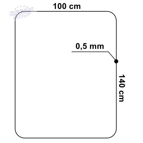 Mata ochronna pod fotel 100x140cm 0,8mm Mata ochronna pod fotel 100x140cm 0,8mm