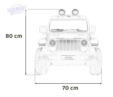 Pojazd Jeep Wrangler Rubicon Czerwony Pojazd Jeep Wrangler Rubicon Czerwony
