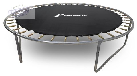 Trampolina z siatką i drabinką HENZEN 244 cm niebieska Trampolina z siatką i drabinką HENZEN 244 cm niebieska