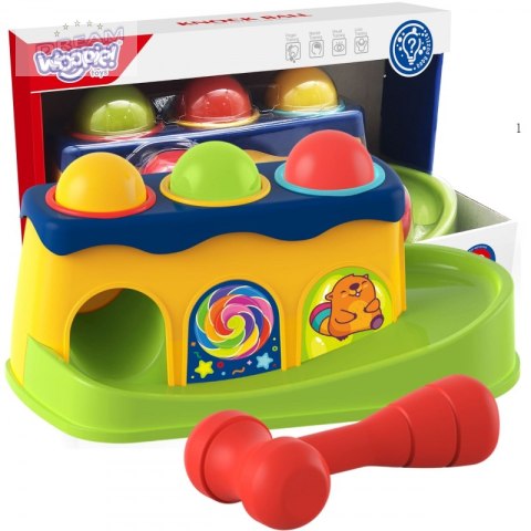 WOOPIE BABY Kolorowa Przebijanka Wbijanka z Młoteczkiem Montessori WOOPIE BABY Kolorowa Przebijanka Wbijanka z Młoteczkiem Montessori