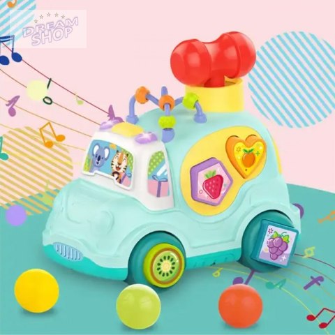 WOOPIE BABY Samochodzik Muzyczny Sorter Niebieski WOOPIE BABY Samochodzik Muzyczny Sorter Niebieski