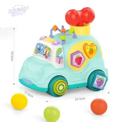 WOOPIE BABY Samochodzik Muzyczny Sorter Niebieski WOOPIE BABY Samochodzik Muzyczny Sorter Niebieski