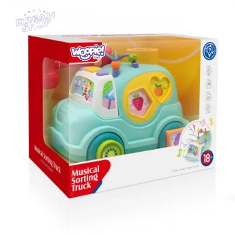 WOOPIE BABY Samochodzik Muzyczny Sorter Niebieski WOOPIE BABY Samochodzik Muzyczny Sorter Niebieski