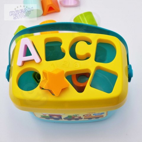 WOOPIE Sorter 2w1 Skrzynka Walizka + Nauka Alfabetu i Kształtów WOOPIE Sorter 2w1 Skrzynka Walizka + Nauka Alfabetu i Kształtów