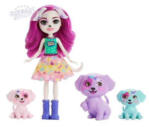Enchantimals Lalka Dessa Dalmatian z uroczą rodzinką dalmateńczyków ZA5103 Enchantimals Lalka Dessa Dalmatian z uroczą rodzinką dalmateńczyków ZA5103
