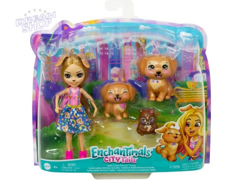 Enchantimals Lalka Golden Retriever figurki szczeniaków wiewiórka ZA5088