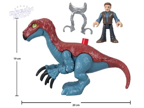 Jurassic World zestaw Imaginext figurki Therizinosaurus + Owen ZA5096 Jurassic World zestaw Imaginext figurki Therizinosaurus + Owen ZA5096