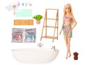 Lalka Barbie Kąpiel w kolorowym konfetti domowe spa wanna ZA5090