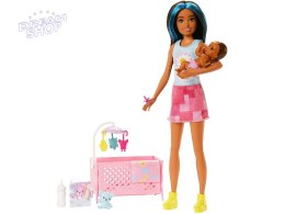 Lalka Barbie Skipper Babysitters opiekunka + bobas akcesoria HJY34 ZA5095 A