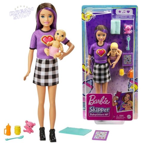 Lalka Barbie Skipper opiekunka + niemowlak akcesoria GRP11 ZA5084 Lalka Barbie Skipper opiekunka + niemowlak akcesoria GRP11 ZA5084