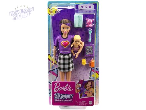 Lalka Barbie Skipper opiekunka + niemowlak akcesoria GRP11 ZA5084 Lalka Barbie Skipper opiekunka + niemowlak akcesoria GRP11 ZA5084