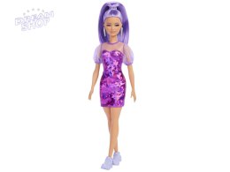 Lalka modowa Barbie Fashionistas nr178 HBV12 fioletowa stylizacja ZA5099
