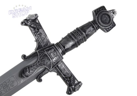 Miecz Wojownika Zdobiona Rękojeść Dźwięki 80cm x 18cm x 3cm Miecz Wojownika Zdobiona Rękojeść Dźwięki 80cm x 18cm x 3cm