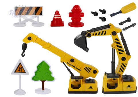 Pojazdy Budowlane Dźwięk Światła 1:12 DIY Betoniarka Dźwig Koparka Pojazdy Budowlane Dźwięk Światła 1:12 DIY Betoniarka Dźwig Koparka