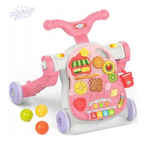 WOOPIE BABY Chodzik 5w1 Multifunkcyjny Różowy 1+ WOOPIE BABY Chodzik 5w1 Multifunkcyjny Różowy 1+