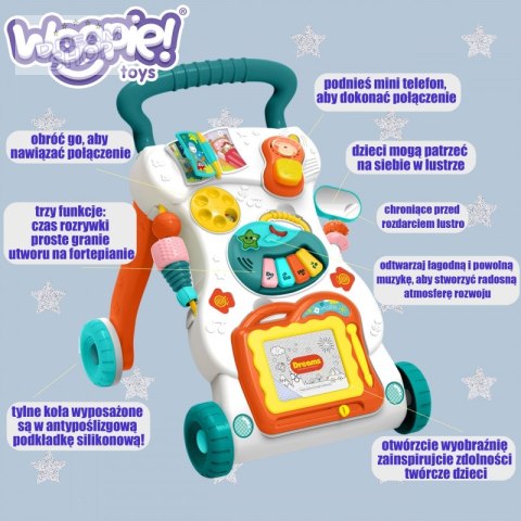 WOOPIE BABY Grający Chodzik z Znikopisem