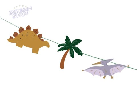 Baner Happy Birthday Dino 3m Baner Happy Birthday Dino 3m