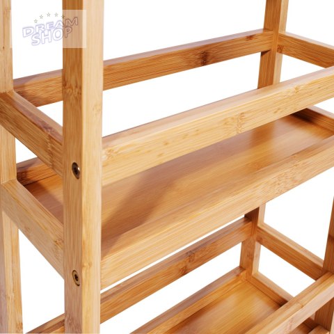 Regał na kółkach INAKI 3 poziomy natural Regał na kółkach INAKI 3 poziomy natural