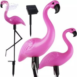 Lampki ogrodowe solarne - flamingi Gardlov