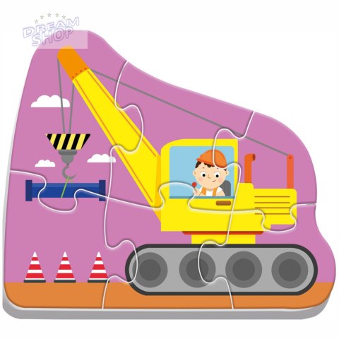 Puzzle Baby pojazdy na budowie Trefl 36072 Puzzle Baby pojazdy na budowie Trefl 36072