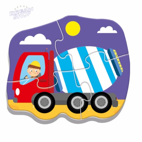Puzzle Baby pojazdy na budowie Trefl 36072 Puzzle Baby pojazdy na budowie Trefl 36072