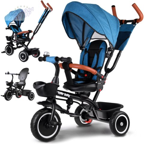 Rowerek dziecięcy trójkołowy Tiny Bike 3w1 z daszkiem OBRACANY SP0650 Rowerek dziecięcy trójkołowy Tiny Bike 3w1 z daszkiem OBRACANY SP0650