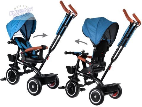 Rowerek dziecięcy trójkołowy Tiny Bike 3w1 z daszkiem OBRACANY SP0650 Rowerek dziecięcy trójkołowy Tiny Bike 3w1 z daszkiem OBRACANY SP0650