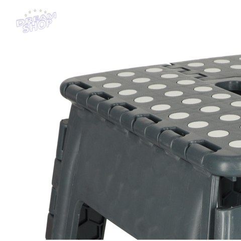 Stołek taboret składany antypoślizgowy 39cm ciemny szary Stołek taboret składany antypoślizgowy 39cm ciemny szary