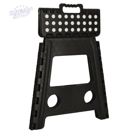 Stołek taboret składany antypoślizgowy 39cm czarny