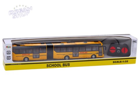 Autobus Szkolny Bus Zdalnie Sterowany Przegubowy RC 1:32 Żółty Autobus Szkolny Bus Zdalnie Sterowany Przegubowy RC 1:32 Żółty