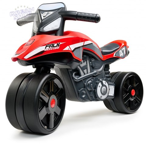 FALK Jeździk Racing Team Motorek Czerwony Szerokie Koła od 1 roku FALK Jeździk Racing Team Motorek Czerwony Szerokie Koła od 1 roku