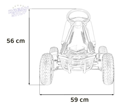 Gokart Na Pedały AIR PerHour Niebieski Gokart Na Pedały AIR PerHour Niebieski