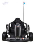 Gokart Speed 7 Drift King na akumulator dla dzieci Szary + Funkcja driftu + Sportowe siedzenie + 2 Prędkości + EVA