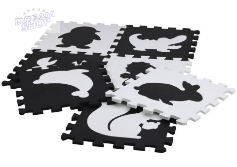 Miękkie Puzzle Mata Kontrastowa Edukacyjna Pianka EVA Czarno-Białe 19 ele. Miękkie Puzzle Mata Kontrastowa Edukacyjna Pianka EVA Czarno-Białe 19 ele.